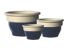 Wholesale Garden Supplier, Pots & Planters > Stackable Series
Squat Bell Pot : Top Plain (Dark Blue)