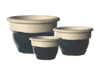 Wholesale Garden Supplier, Pots & Planters > Stackable Series
Squat Bell Pot : Top Plain (Antrazit Grey)