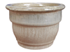 Wholesale Garden Supplier, Pots & Planters > Stackable Series
Squat Bell Pot : Plain Color:<br>Rim Glazed (Falling Mocha)