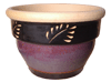 Wholesale Garden Supplier, Pots & Planters > Stackable Series
Squat Bell Pot : Fern Leaf Carving (Running Brown/Black)