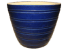 Flower Pots & Planters > Cone/Cylinder Series
Squat Cone Pot : Loose Coil Design (Running Blue)