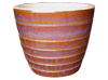 Flower Pots & Planters > Cone/Cylinder Series
Squat Cone Pot : Loose Coil Design (Running Brown)