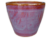 Flower Pots & Planters > Cone/Cylinder Series
Squat Cone Pot : Plain Color:<br>Rim Glazed (Running Brown)