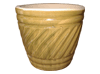Flower Pots & Planters > Cone/Cylinder Series
Squat Cone Pot : Special Art Design: Swirl Grooves (Swirl Green)