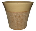 Pottery Supply, Pots & Planters > Flared Series
Stamford Planter : Sandy Series:<br>Plain (Light Cocoa)