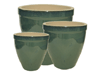 Terracotta Pots & Planters > Egg Series
Standard Egg Pot : Running Green