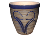Terracotta Pots & Planters > Egg Series
Standard Egg Pot : Carving Art #142 (Washed Blue)