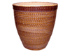 Terracotta Pots & Planters > Egg Series
Standard Egg Pot : Scallop Design (Brown Wave Brush)