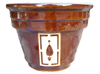 Wholesale Container Gardening, Pots & Planters > Stackable Series
Tall Bell Pot : Sticker Design: Topiary IV (Brown)