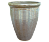 Wholesale Frost Resistant Pots & Planters > Tall Planter Series
Tall Egg Pot with Rim : Dense Coil Design (Falling Brown)