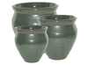 Wholesale Clay Pots & Planters > Necked Series
Tall Necked Pot : Rim Glazed (Running Green)