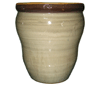 Wholesale Flower Pots, Pots & Planters > Tall Planter Series
Tall Pear Planter : Stamped Flower Rim (Light Cappuccino)