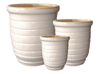 Flower Pots & Planters > Tall Planter Series
Tall U Planter : Loose Coil Design (Off White)