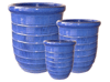 Flower Pots & Planters > Tall Planter Series
Tall U Planter : Loose Coil Design (Running Blue)