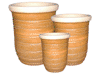 Flower Pots & Planters > Tall Planter Series
Tall U Planter : Loose Coil Design (New Salt Glazed)