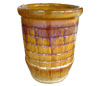 Flower Pots & Planters > Tall Planter Series
Tall U Planter : Loose Coil Design (Swirl Honey)