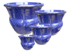 Garden Supply, Pots & Planters > Flared Series
Trumpet Pot : Rim Glazed (Running Blue)