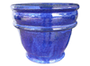Wholesale Garden Pottery Pots & Planters > Stackable Series
Chalice Pot : Plain Color:<br>Rim Glazed (Imperial Blue)