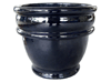 Wholesale Garden Pottery Pots & Planters > Stackable Series
Chalice Pot : Plain Color:<br>Rim Glazed (Graphite Black)