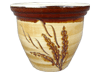 Garden Supplier, Pots & Planters > Malay Series
Dual Rim Malay Pot : Wheat Carving #401 (Brush Yellow/Brown)