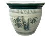 Garden Supplier, Pots & Planters > Malay Series
Dual Rim Malay Pot : Washed Carving:<br>Bamboo (Green)