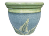 Garden Supplier, Pots & Planters > Malay Series
Dual Rim Malay Pot : Sandy Carving:<br>Fern Leaf (Sea Green)