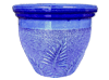 Garden Supplier, Pots & Planters > Malay Series
Dual Rim Malay Pot : Sandy Carving:<br>Fern Leaf (Imperial Blue)