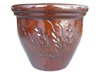 Garden Supplier, Pots & Planters > Malay Series
Dual Rim Malay Pot : Wheat Carving #401 (Brown)