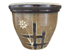 Garden Supplier, Pots & Planters > Malay Series
Dual Rim Malay Pot : Flower Carving #406 (Brush Brown)