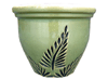 Garden Supplier, Pots & Planters > Malay Series
Dual Rim Malay Pot : Fern Leaf Carving (Celedon Green)