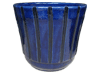 Asian Pottery Pots & Planters > Flared Series
Tulip Pot : Special Art Design: Vertical Grooves (Imperial Blue)