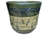 Asian Pottery Pots & Planters > Flared Series
Tulip Pot : Leaf Carving #407 (Imperial Green)