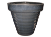 Wholesale Plant Container, Pots & Planters > Stackable Series
Vee Pot : Plain Color:<br>Rim Glazed (Graphite Black)