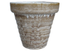Wholesale Plant Container, Pots & Planters > Stackable Series
Vee Pot : Plain Color:<br>Rim Glazed (Frosty Brown)