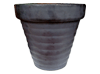 Wholesale Plant Container, Pots & Planters > Stackable Series
Vee Pot : Plain Color:<br>Rim Glazed (Matte Black)